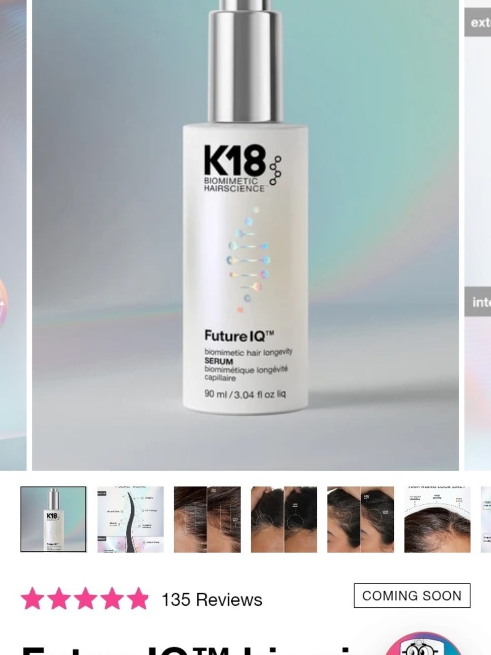 K18 Biomimetic Hair Science Future Serum 90ml-sold out online